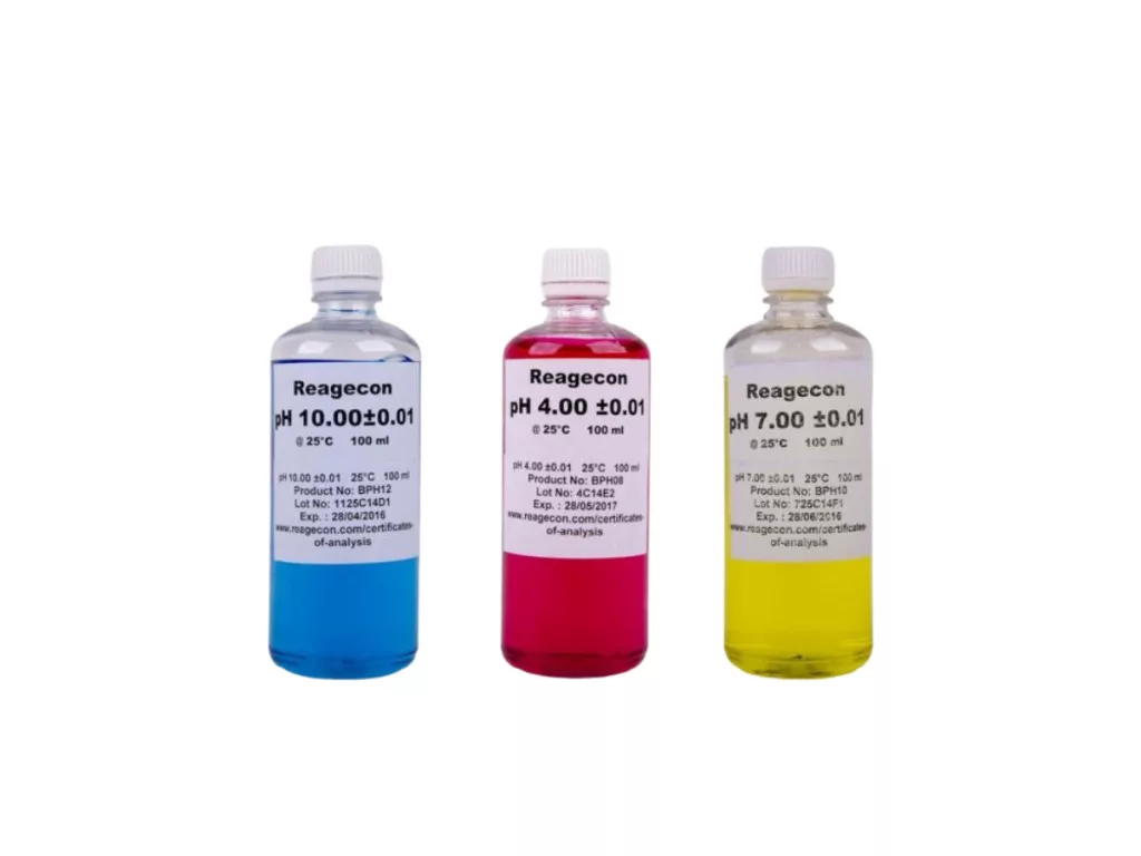 SCHARLAB pH-Pufferset, 3 × 100 ml