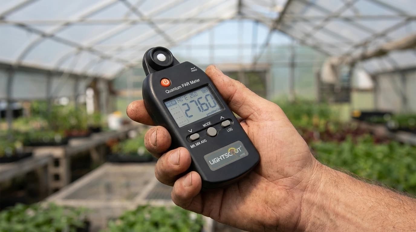 LightScout PAR-Messgerät mit eingebautem Sensor