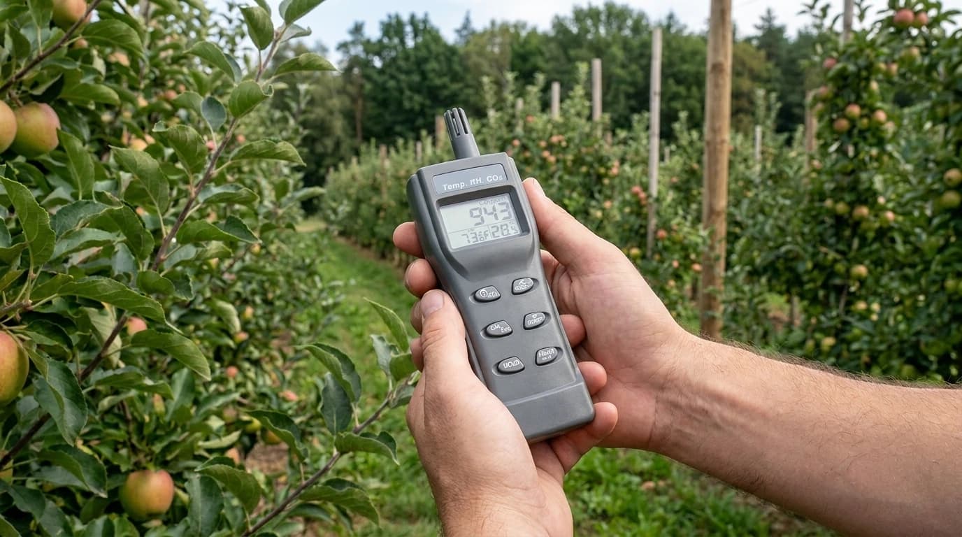 Handmessgerät für Temperatur, Luftfeuchte und CO₂