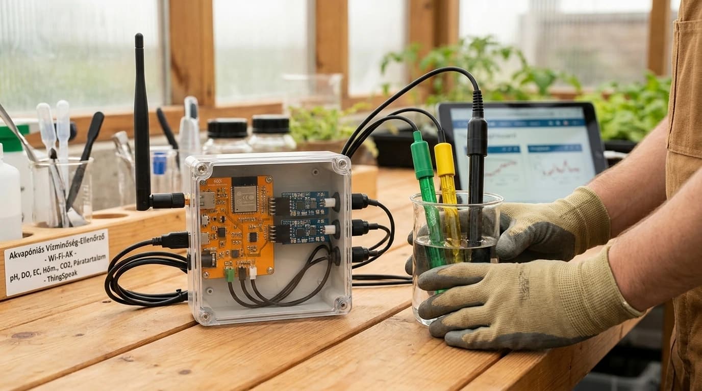 WLAN-Wasserqualitätsmonitor für Aquaponik