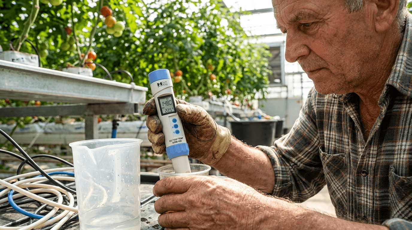 PH-200- und COM-100-Set mit Kalibrierlösungen