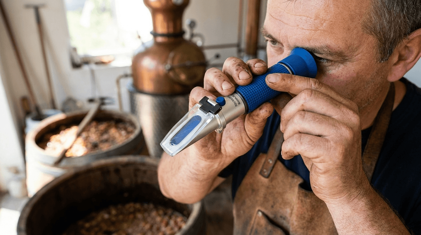 Zwei-Refraktometer-Set für Obstbrände