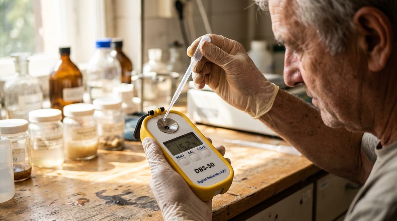 DBS-50 Digitalrefraktometer für Brix, Salinität, SG und RI