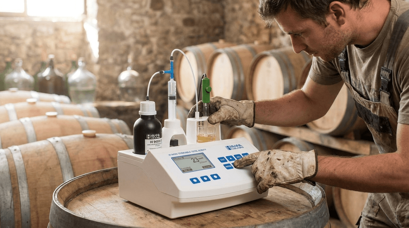 HANNA HI84500 Minititrator für freies und gesamtes SO₂