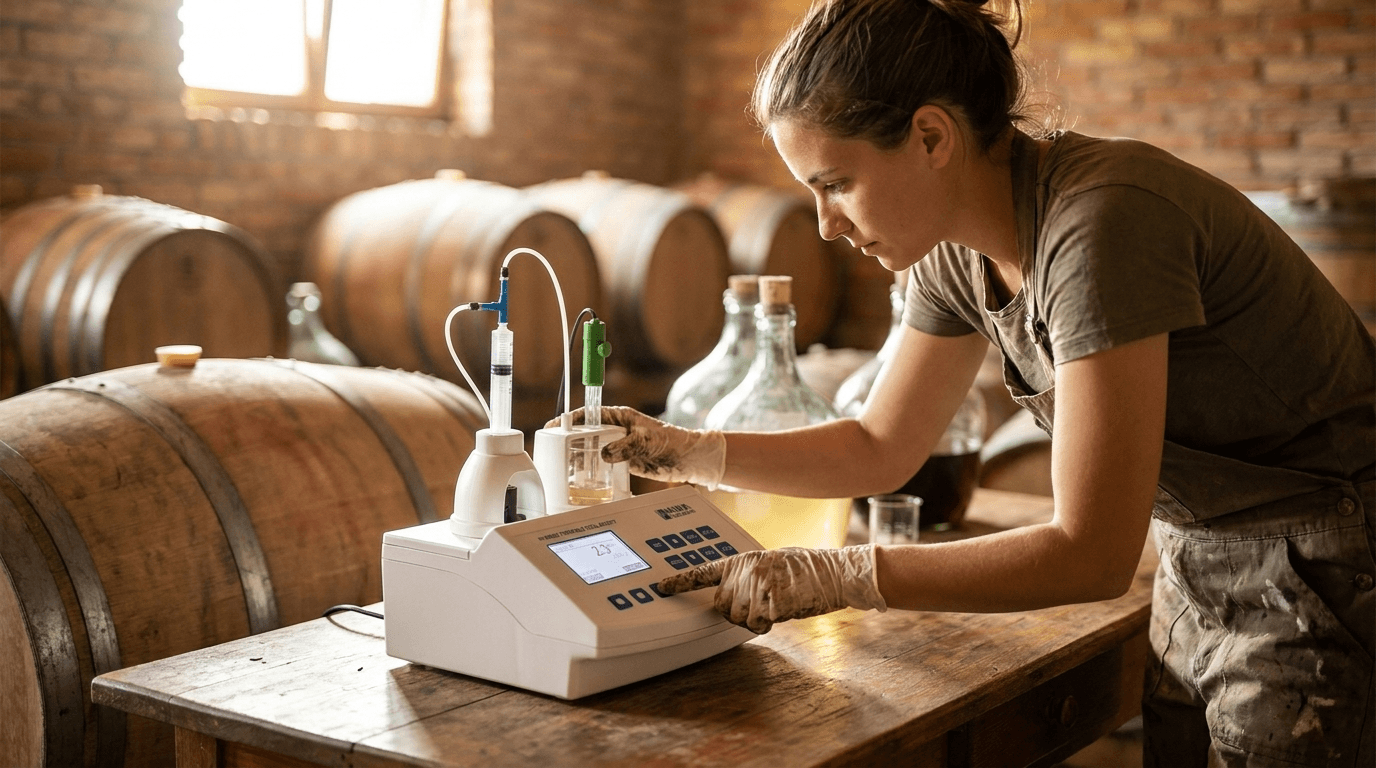 HI84502 Minititrator für titrierbare Säuren in Wein
