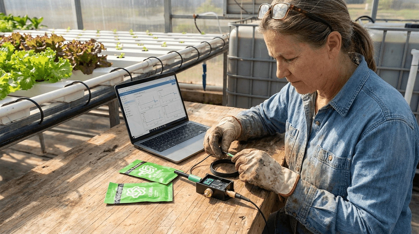 Hydroponik-EC-System mit USB